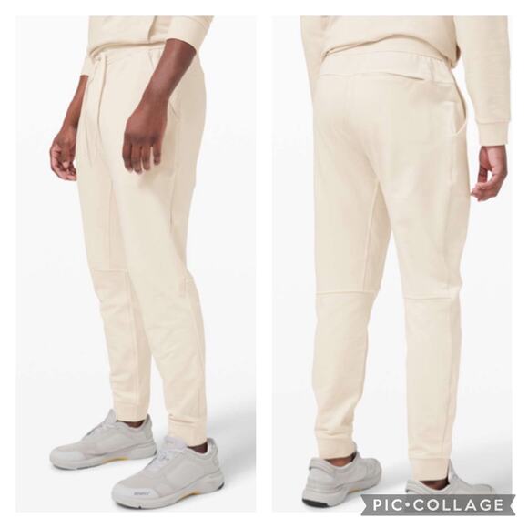 Lululemon City Sweat Jogger Pants White Opal Mens Medium - Picture 1 of 9